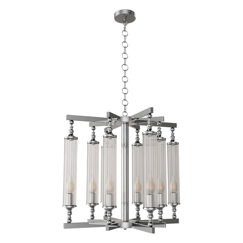 Изображение товара Подвесная люстра Crystal lux TOMAS SP8 D650 CHROME для современного интерьера