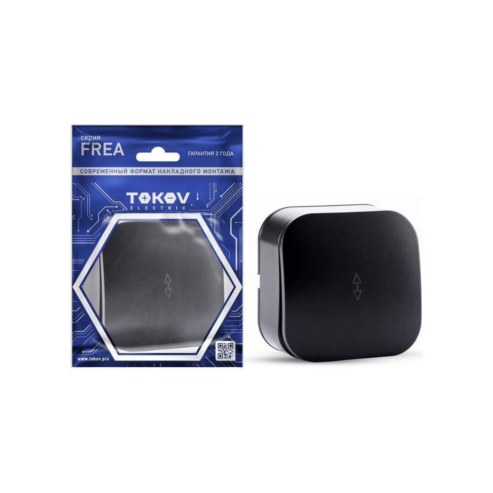 Изображение товара Переключатель 1-клавишный TOKOV ELECTRIC Frea 10А IP20