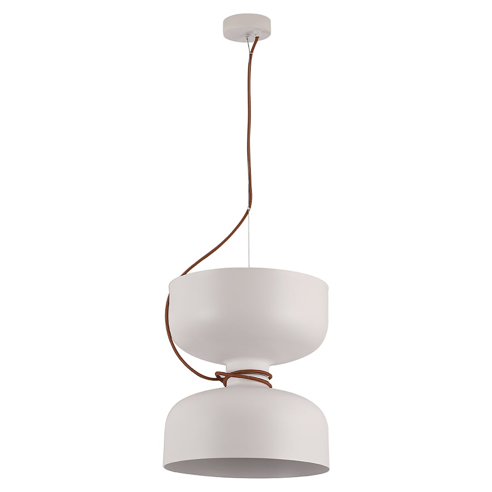 Изображение товара Подвесной светильник Crystal lux UNO SP1.1 WHITE с бокальным плафоном для современного интерьера