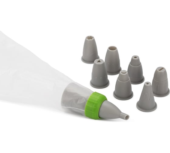 Изображение товара Мешок кондитерский с 8 насадками Attribute VIVA AGV076