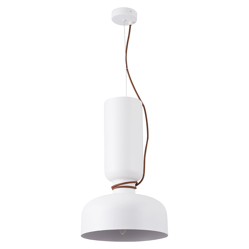 Изображение товара Подвесной светильник Crystal Lux UNO SP1.3 WHITE современный стиль диаметр 28 см