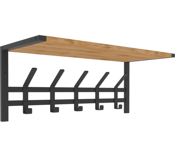 Изображение товара Вешалка ЗМИ с полкой ТОРОНТО 21Д черный ВСПТ21Д Ч