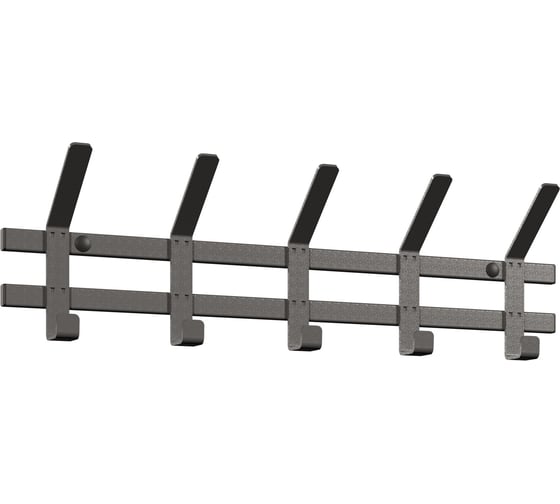 Изображение товара Вешалка настенная ЗМИ ТОРОНТО 5 графит ВНТ5 ГР
