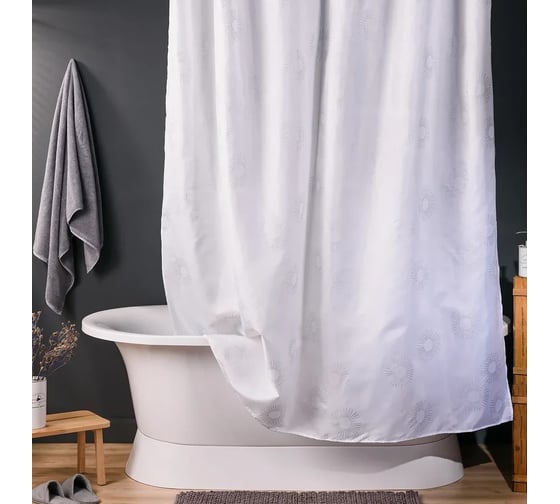 Изображение товара Тканевая занавеска (штора) для ванной комнаты VERRAN 180x180 см Claro 631-10