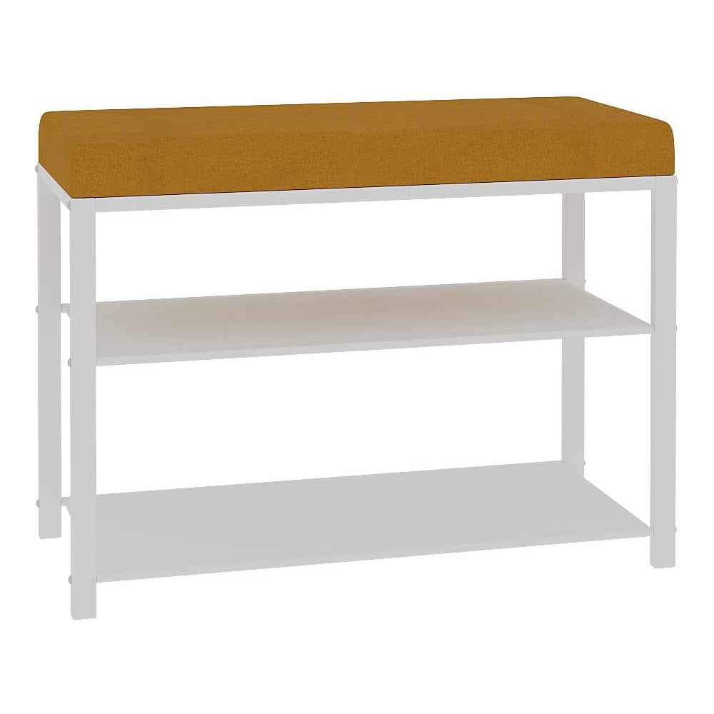 Изображение товара Банкетка ЗМИ Торонто 23S белый горчичный классическая мебель для дома