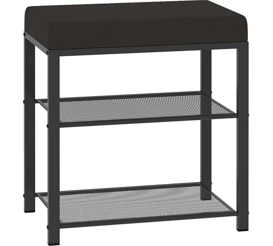 Изображение товара Банкетка ЗМИ Торонто 13S TORONTO 13S banquet&shoes цвет каркаса графит, цвет сиденья серый БТ13СГрС