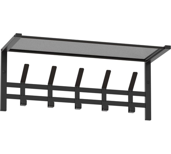 Изображение товара Вешалка ЗМИ с полкой Торонто 21, hanger with shelf черный ВСПТ21 Ч