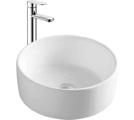 Изображение товара Раковина Aquatek 400х400х165 мм, для установки на столешницу, матовый белый AQ5118-MW 00000135039