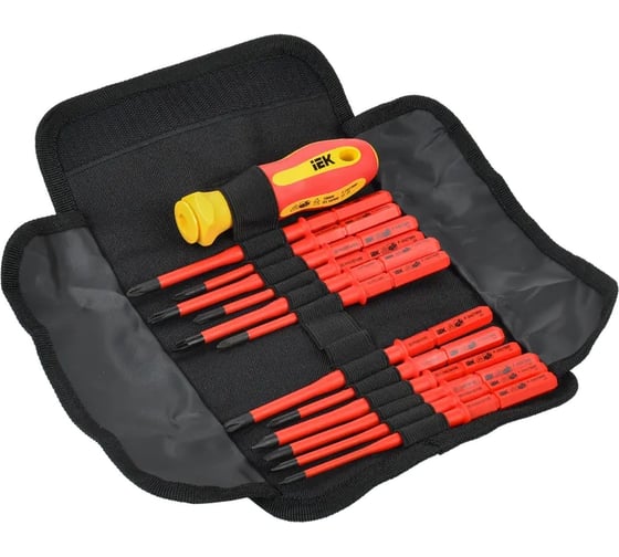 Изображение товара Диэлектрическая отвертка с жалами IEK Arma2l 5 SLIM Т2 13 шт. A2L5-NS30-T2-13