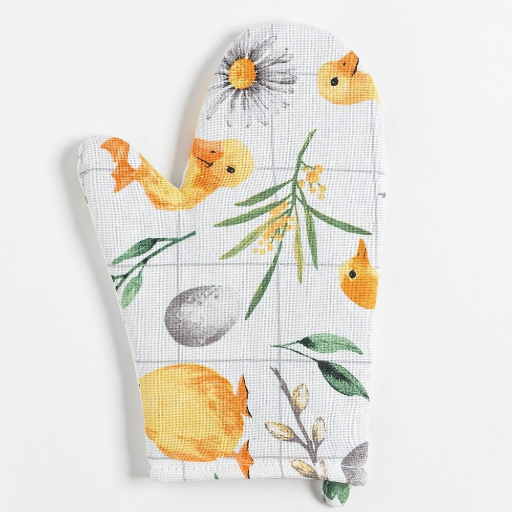 Изображение товара Варежка-прихватка Доляна Duckling 20x27 см хлопковая с ватином