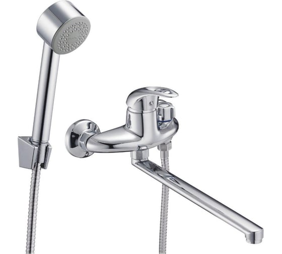 Изображение товара Смеситель для ванны и душа G-lauf с поворотным изливом 32 см и душевой лейкой, хром KLO7-B048