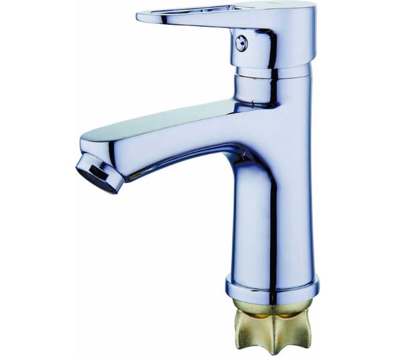 Изображение товара Монолитный смеситель для раковины умывальника G-lauf, хром NUD1-A045