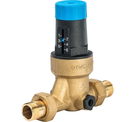 Изображение товара Редуктор давления Watts DRV 1/2" 1,5-6 бар, под аксиметрический манометр 1/4" 10015770