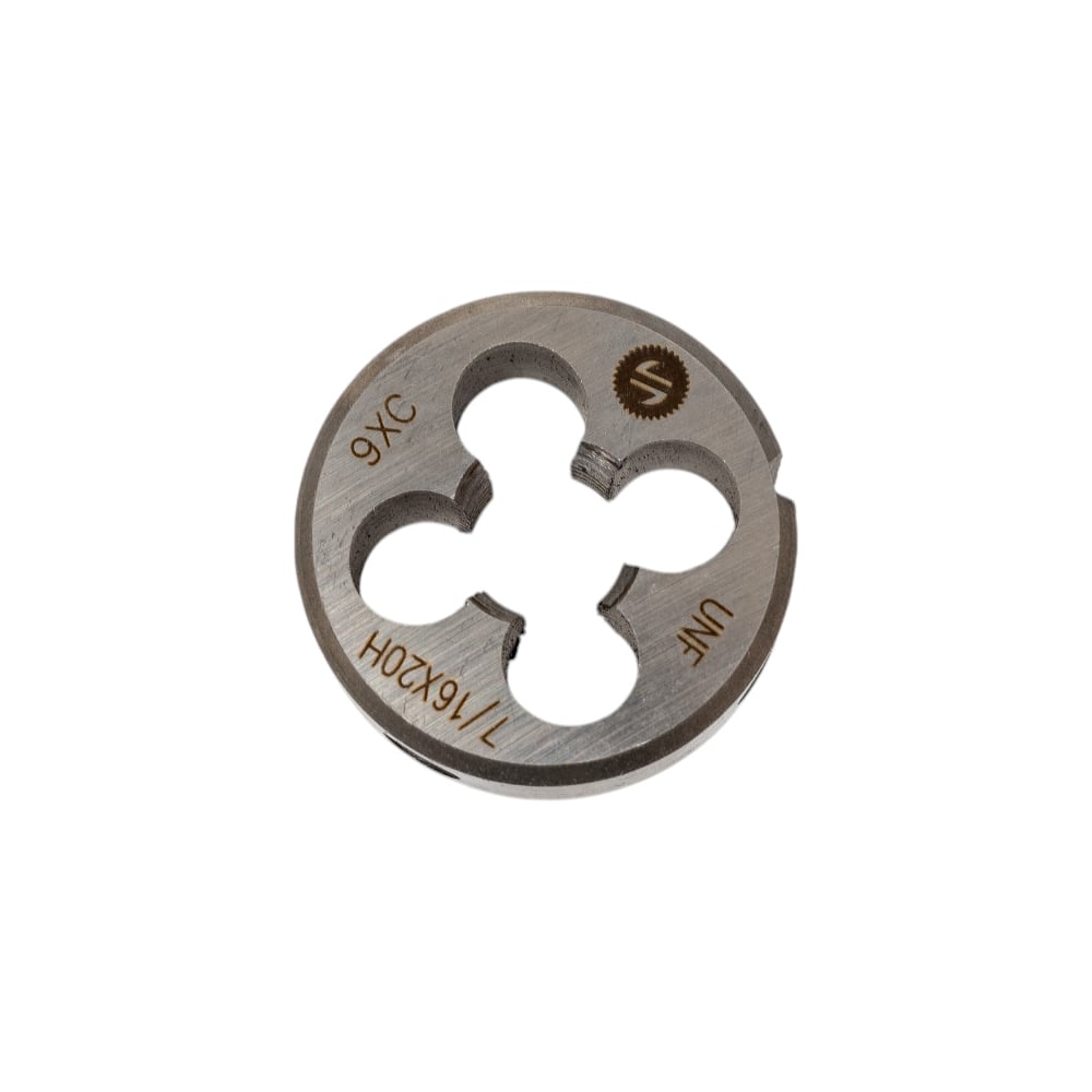 Изображение товара Плашка дюймовая UNF 7/16x20н 9ХС DIN 22568 для точной нарезки резьбы
