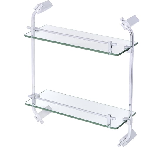 Изображение товара Полка стеклянная двойная MANZZARO Apello 22.02.00 СР блистер 112132