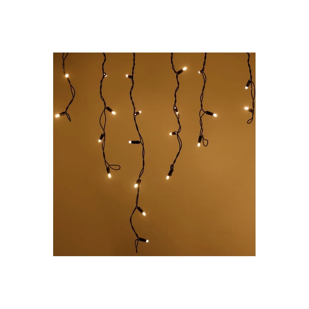 Изображение товара Гирлянда Ardecoled ARD-ICICLE-CLASSIC-5000x500-BLACK-160LED-STD Warm для улицы и дома