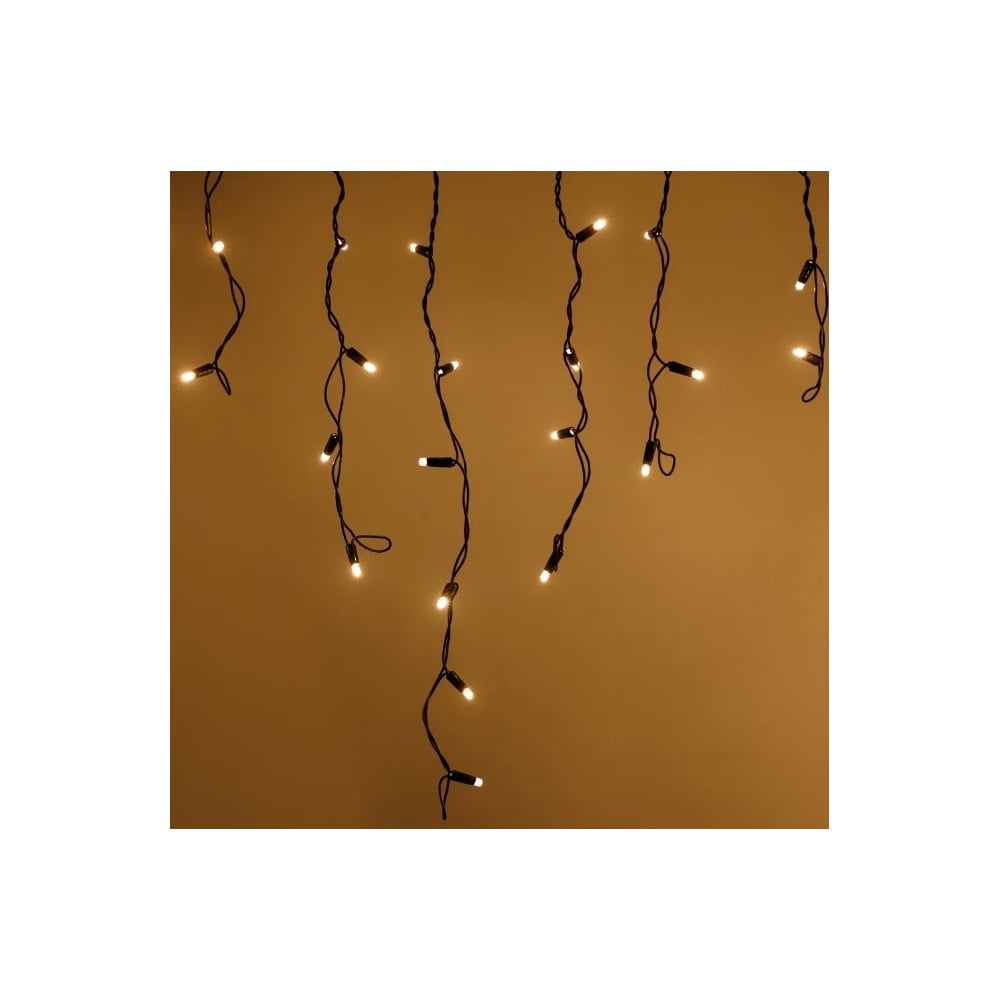 Изображение товара Гирлянда Ardecoled ARD-ICICLE-CLASSIC-5000x500-BLACK-160LED-FLASH Warm, 5 м, влагозащита IP65