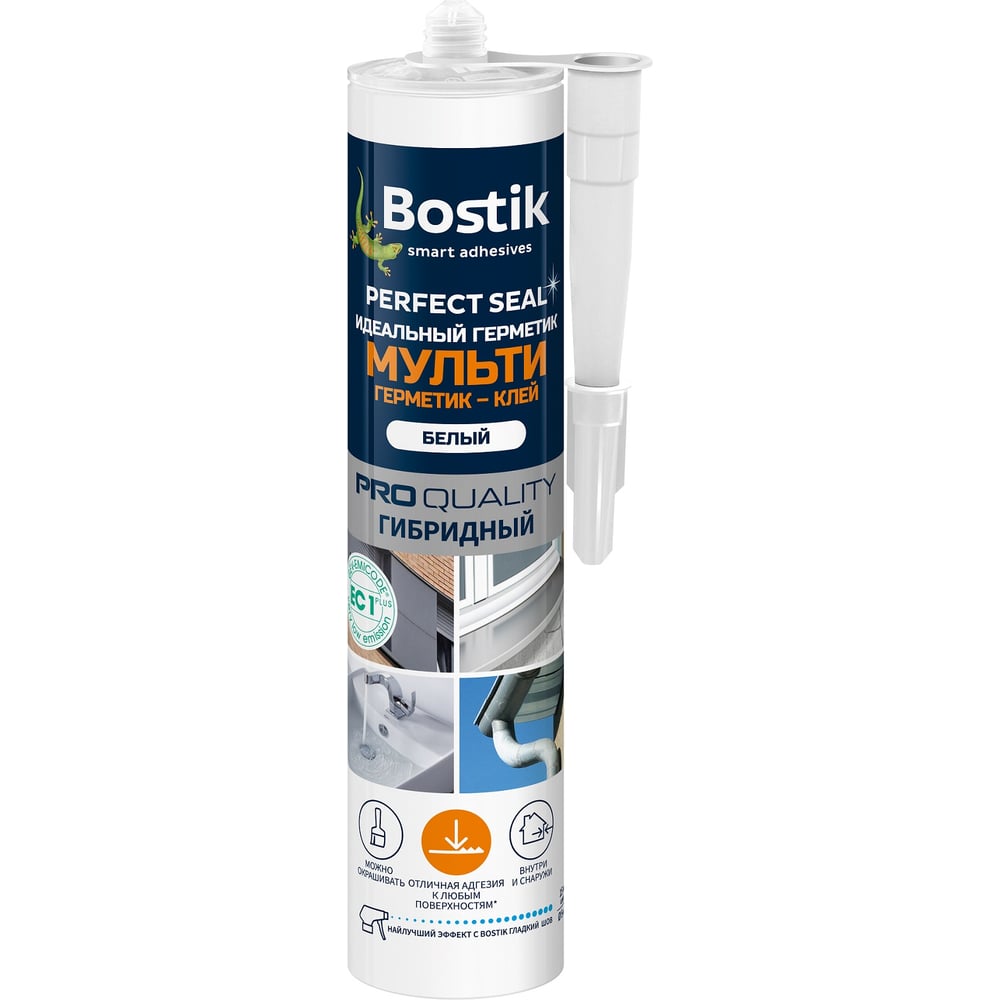 фото Идеальный герметик bostik perfect seal мульти белый 290мл вок638394