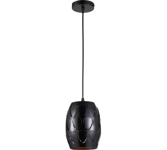 Изображение товара Люстра De Fran подвесная SP -0816, Е27 220В 1x60Вт, серия Ажур, черный+золото MBK+SGD, металл d16хh20cm SP -0816 MBK+SGD