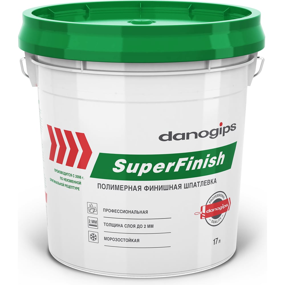 Универсальная шпатлевка DANOGIPS шпатлевка полимерная финишная unis теплон pasta 28 кг