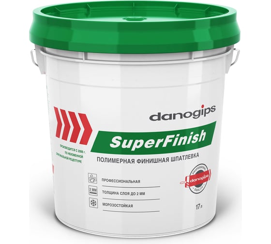 Изображение товара Шпатлевка универсальна DANOGIPS SUPER FINISH 17 л 613291