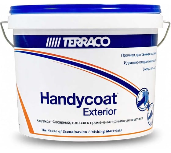 Изображение товара Шпатлевка финишная Handycoat для фасадных работ 5 кг TERRACO 632505