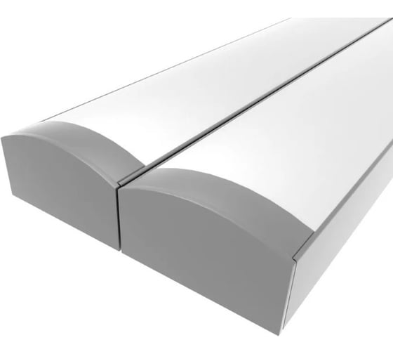 Изображение товара Профиль LEDCRAFT LC-LP0716M16-1x2Silver комплект из 2 шт серебро (1м профиль+1м рассеиватель+2 заглушки) 1611070401
