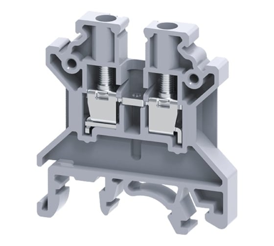 Изображение товара Клемма проходная винтовая КЭАЗ OptiClip CTS-6-I-41A-(0.5-6) серый 289775