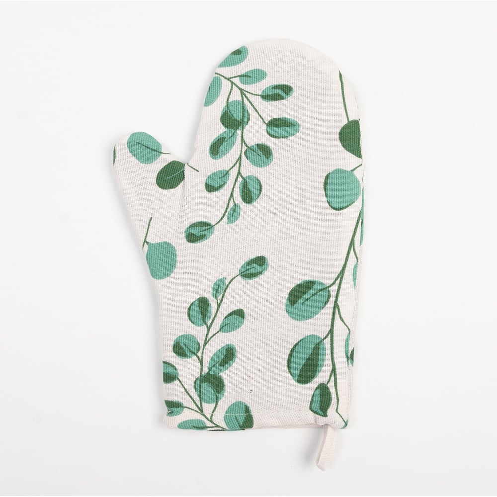 Изображение товара Варежка-прихватка Доляна Эвкалипт 20x27 см 100% хлопок ватин 250 г/м2