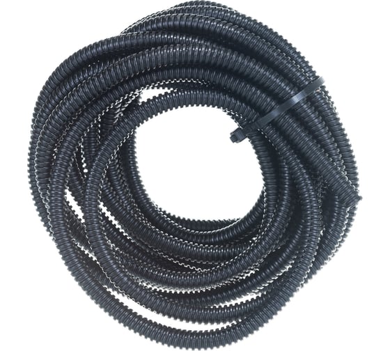 Изображение товара Автомобильная гофрированная труба REXANT ПП, 6,8 мм, разрезная, бухта 5 м/уп. 15-0705