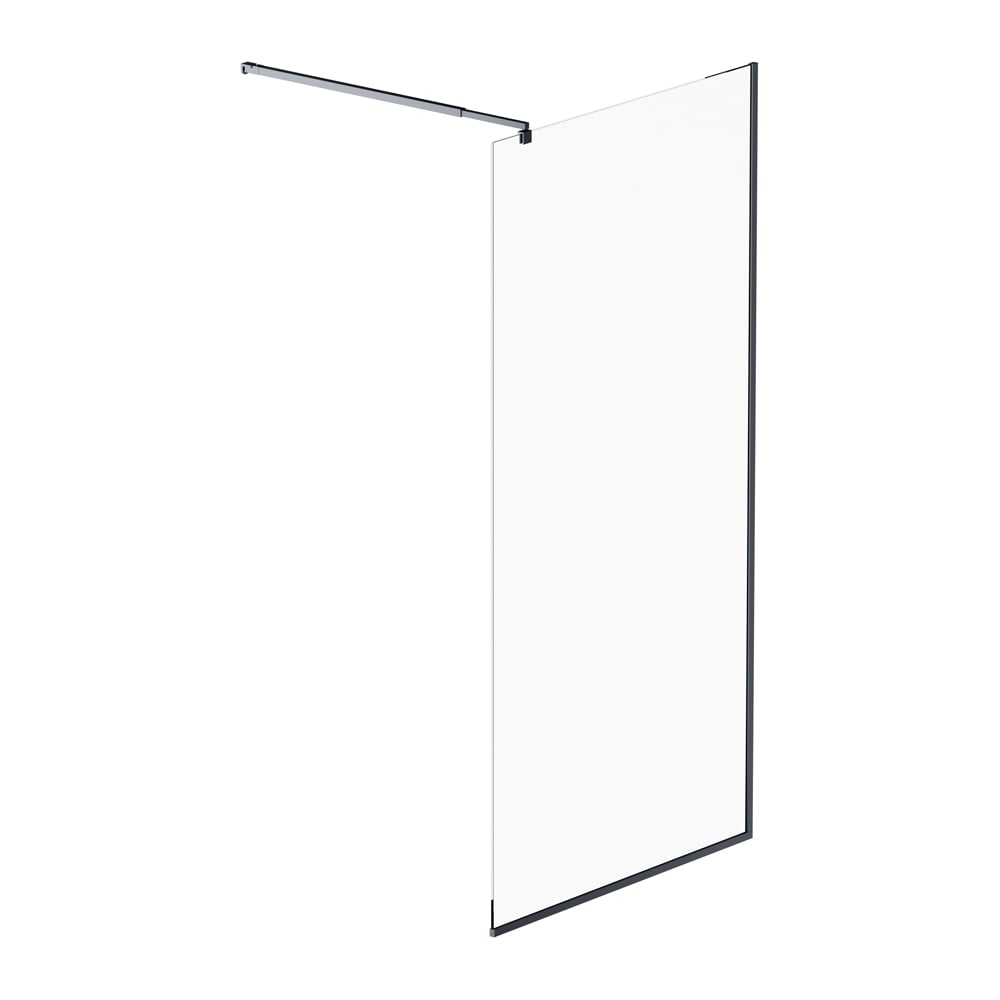 Изображение товара Душевая перегородка AM.PM Func 100x200 стекло 8 мм черный профиль