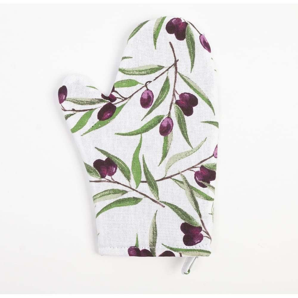 Изображение товара Варежка-прихватка Доляна Olives 20x27 см из 100% хлопка