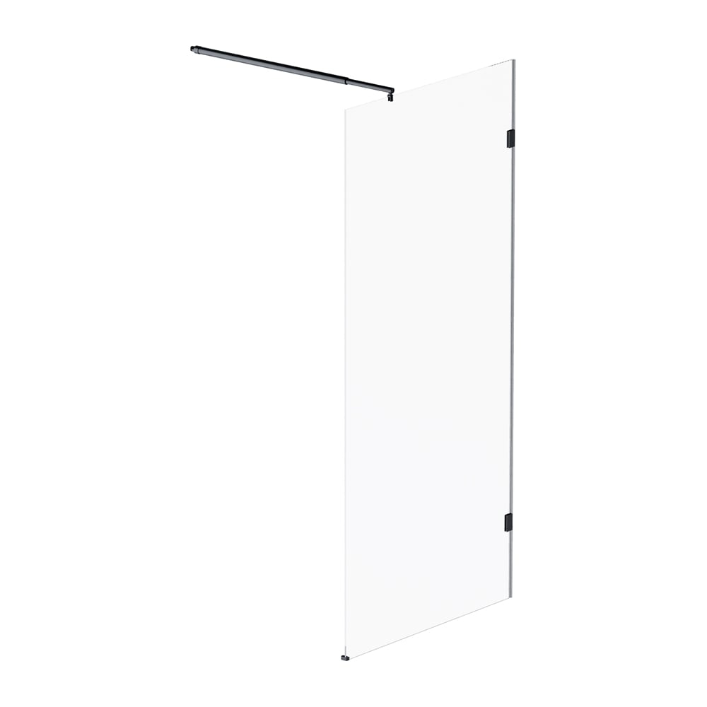 Изображение товара Душевая перегородка AM.PM X-Joy 90x195, стекло прозр. 6 мм + покрытие, фурнитура черный W94WI-90-F1-BTE