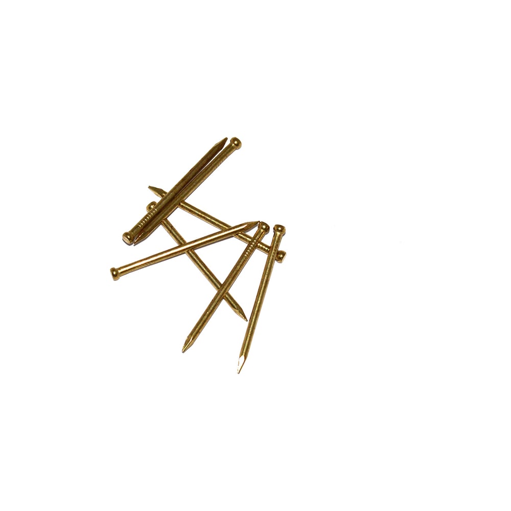 Изображение товара Гвозди КРЕП-КОМП латунь 1.8x35 мм, упаковка 0.05 кг