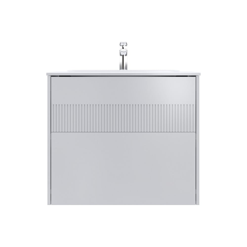 Изображение товара База AM.PM Func 2 ящика белая с push-to-open 80 см современная мебель