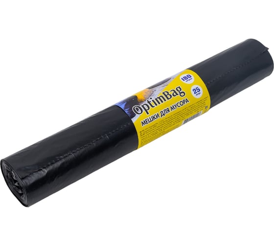 Изображение товара Мешки для мусора OptimBag (25 шт; 180 л; 90x110 см; 45 мкм; ПВД) Концепция Быта	01114