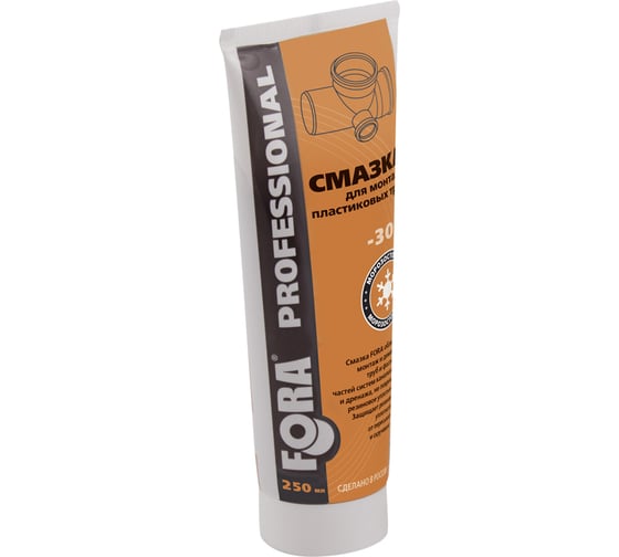 Изображение товара Смазка для монтажа пластиковых труб FORA 250 мл 006140601