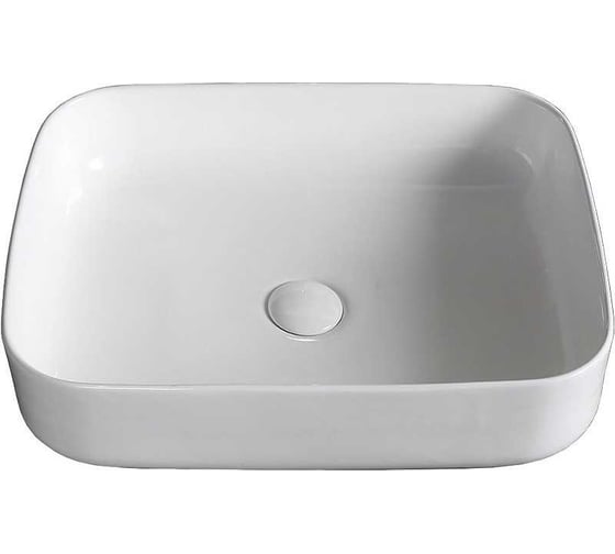 Изображение товара Накладная раковина Cerutti SPA 50 см, прямоугольная, цвет белый 9857