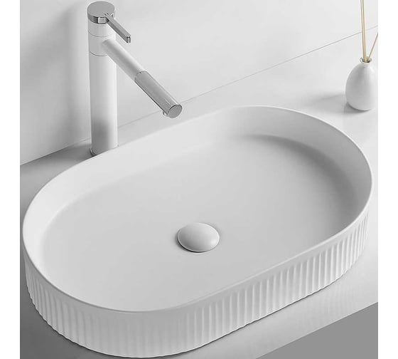 Изображение товара Накладная раковина Cerutti SPA 58 см, цвет белый 9556