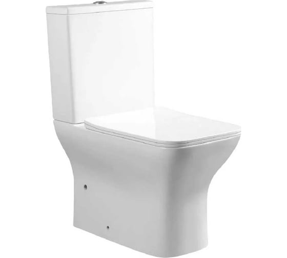 Изображение товара Унитаз-компакт Cerutti SPA Elleros безободковый, сиденье с микролифтом 10093