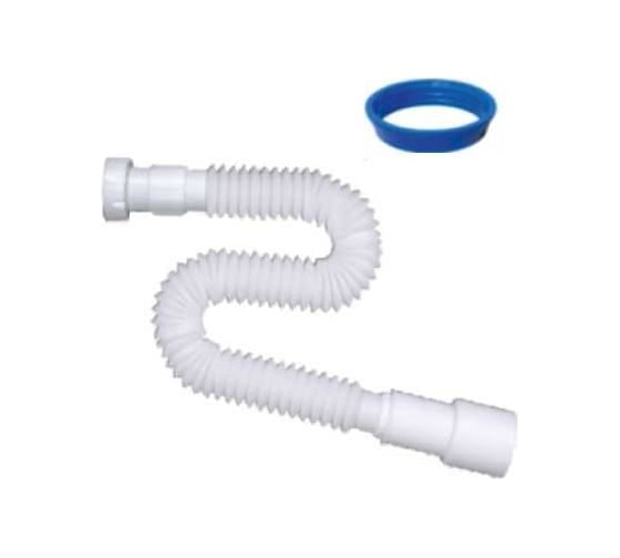 Изображение товара Гибкая труба с гайкой AV Engineering 1 1/4"x40/50, с конусной прокладкой, 1470 мм AVE129799