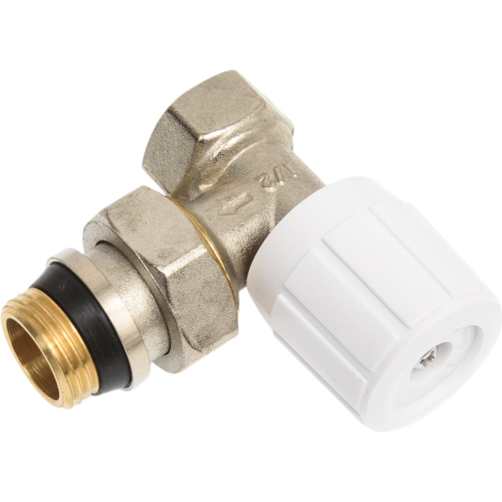 Изображение товара Кран вентильный для радиатора AV Engineering 1/2 угловой без термоголовки