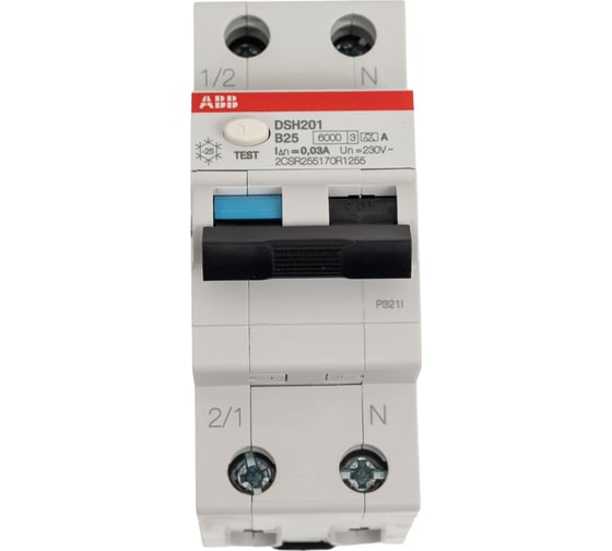 Изображение товара Автоматический выключатель дифференциального тока ABB DSH201 B25 A30 2CSR255170R1255
