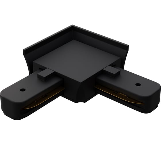 Изображение товара Коннектор Apeyron угловой, однофазный для накладного/подвесного шинопровода, IP20, 71x71x18мм, чёрный, пластик 09-123