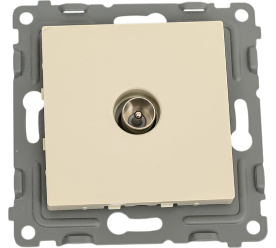 Изображение товара Коннектор TV TOKOV ELECTRIC скрытой проводки, Pixel, механизм, бежевый TKE-PX-A1C-C02