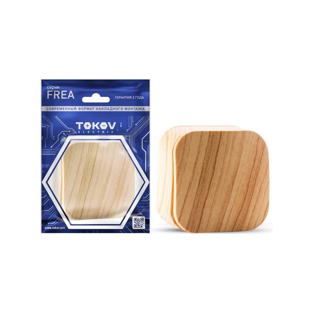 Изображение товара Выключатель 1-клавишный TOKOV ELECTRIC Frea 10А IP20