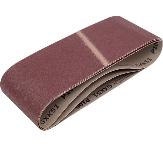 Изображение товара Лента шлифовальная 100x610 мм, А100 (14А 16/Р100), 3 шт Tsunami D761A1006100100