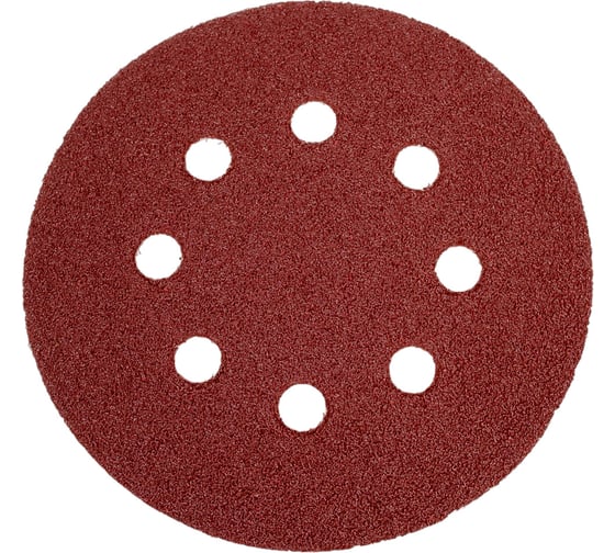 Изображение товара Круг шлифовальный 125 мм, А80 (14А 20/Р80), с отверстиями, 5 шт Tsunami DA61A0112500080