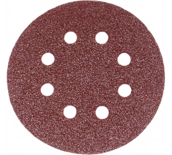 Изображение товара Круг шлифовальный 125 мм, А40 (14А 40/Р40), с отверстиями, 5 шт Tsunami DA61A0112500040