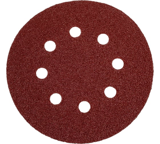 Изображение товара Круг шлифовальный 125 мм, А60 (14А 25/Р60), с отверстиями, 5 шт Tsunami DA61A0112500060